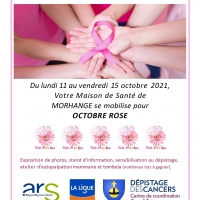 Octobre Rose : Votre Maison de Santé de MORHANGE se mobilise 