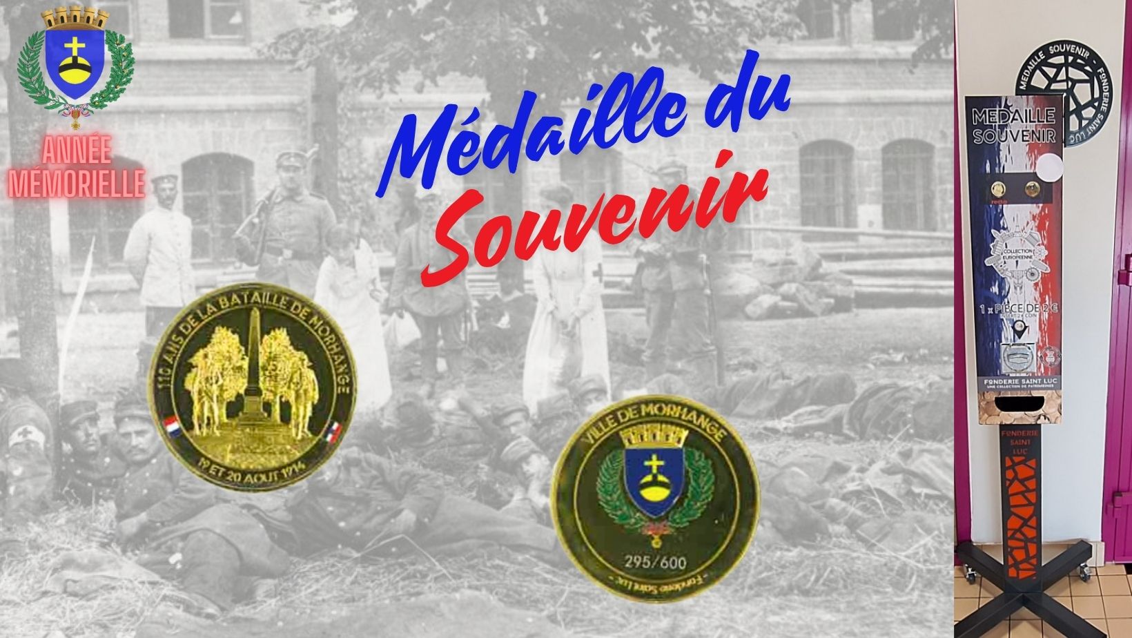 Médaille du souvenir disponible à l'accueil de notre mairie
