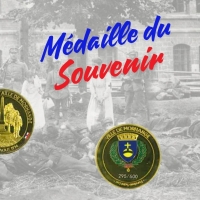 Médaille du souvenir disponible à l'accueil de notre mairie